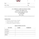 English Mock Exam 2024 – Excel Secondary School Juba